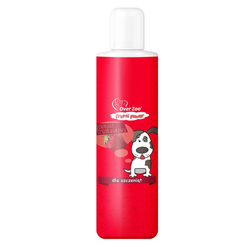 OVER ZOO Szampon Frutti Power Truskawkowy dla szczeniąt 200ml