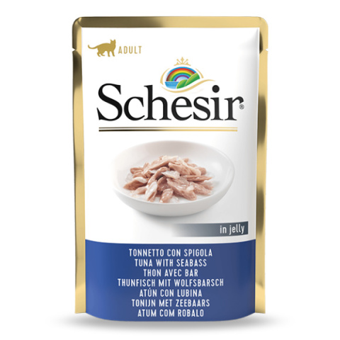 Schesir Cat Adult Tuna with Seabass 85g - tuńczyk, okoń