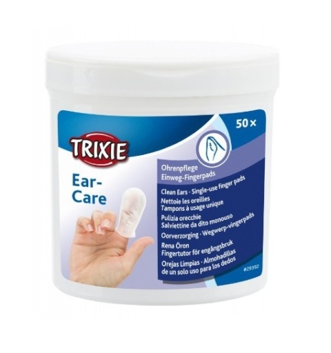 Trixie Ear Care Czyste uszy - nakładki na palce, 50 szt TX-29392