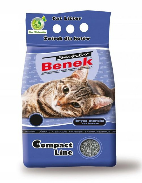 Żwirek Super Benek Compact bryza morska 10l