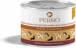 Perro Karma Mokra Indyk Z Cukinią Monobiałkowa Formuła Dla Psów Dorosłych 410G